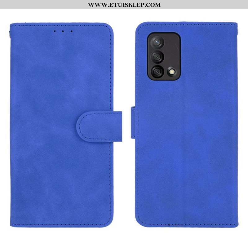 Etui Folio do Oppo A74 4G Kolorowy Dotyk Skóry